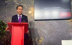 Thank you and goodbye Another Milliband classic