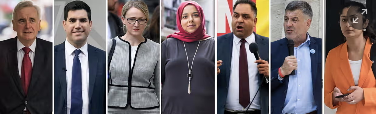 John McDonnell, Richard Burgon, Rebecca Long-Bailey, Apsana Begum, Imran Hussain, Ian Byrne, and Zarah Sultana were suspended from Labour Party in July 2024 for opposing proposed child benefit cap