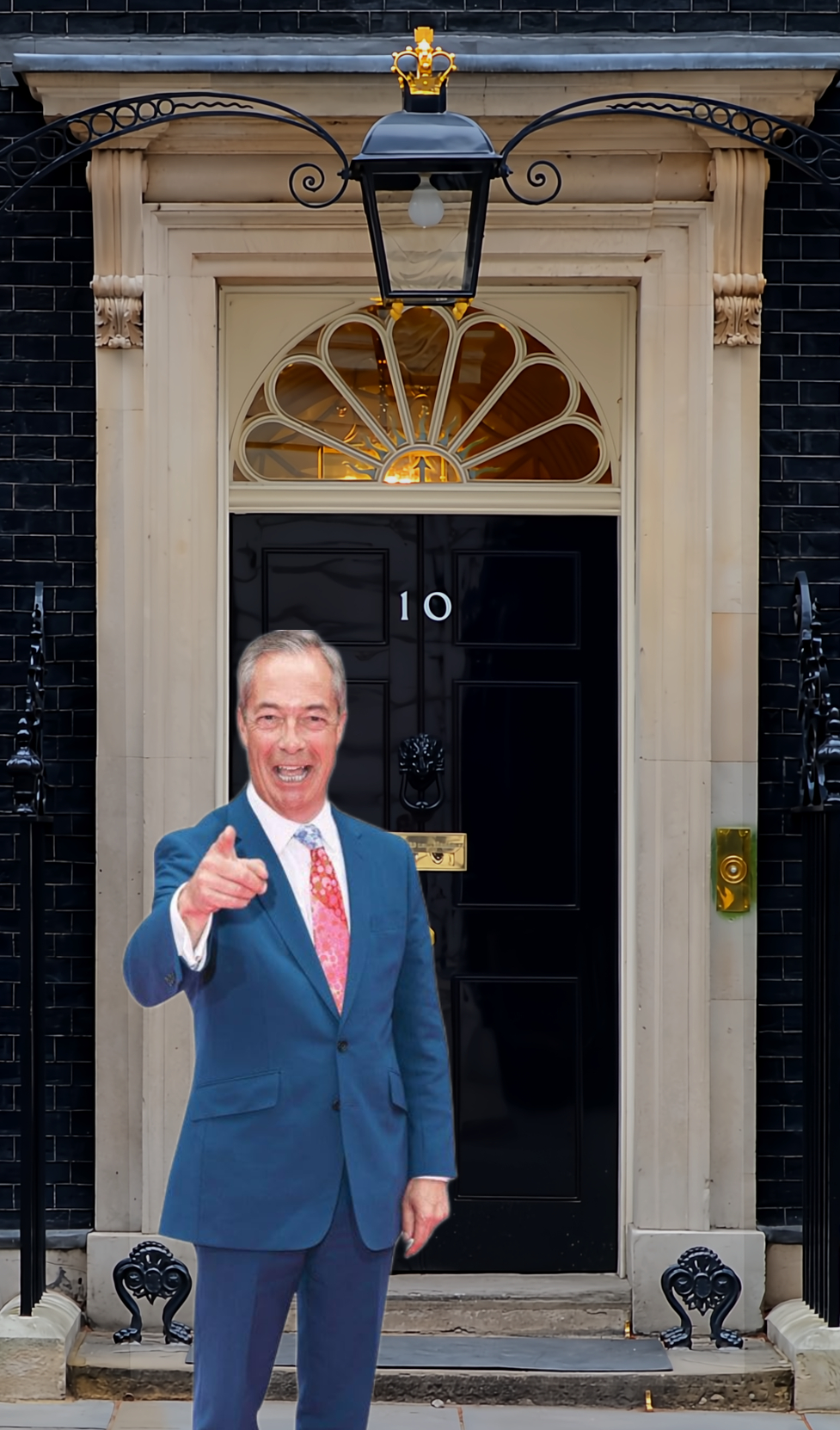 Nigel Farage might conceivably be heading through the door of No 10 to form a government if voting intention polling from June 2025 are to be beleved