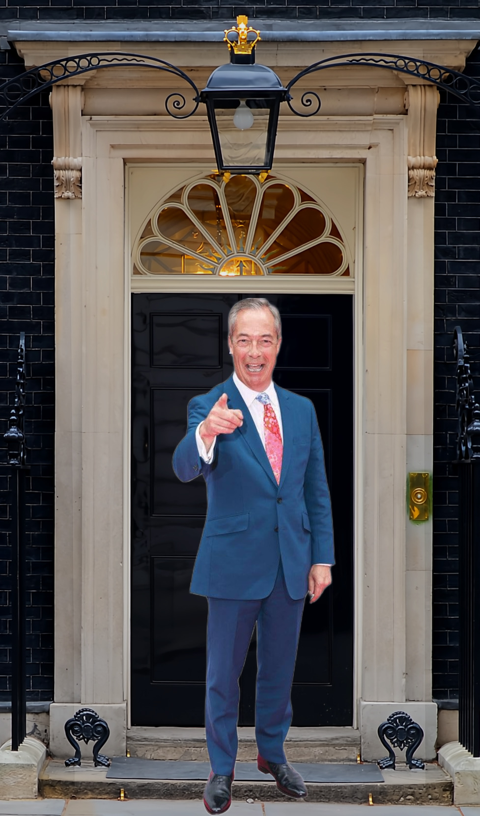 Nigel Farage might be going through this door to seize the Prime Ministership at the next General Election