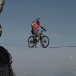 Keir having a little weekend practice at high wire balancing - such fun