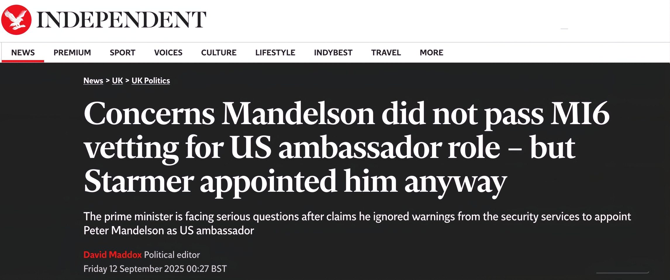 David Maddox woz here first